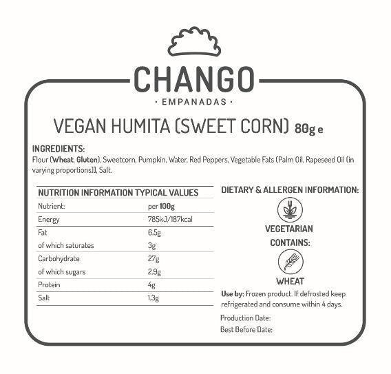 Humita Vegan (6 Units - Half a Dozen)